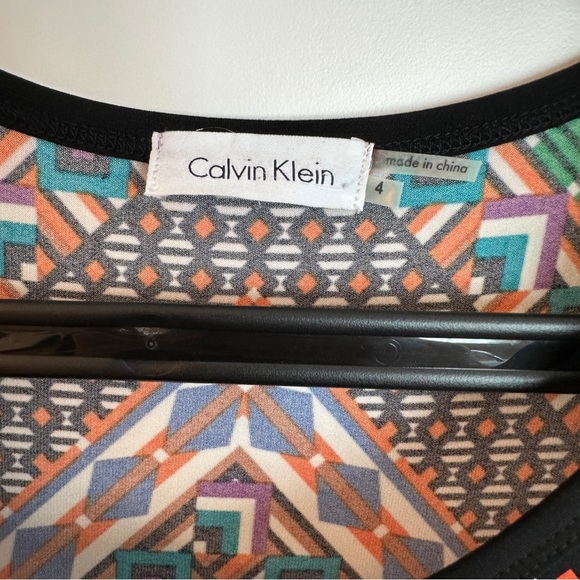 NWT Calvin Klein Multicolored Dress - Picture 6 of 7